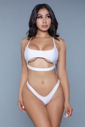 Sexy Neck Bikini - weiß