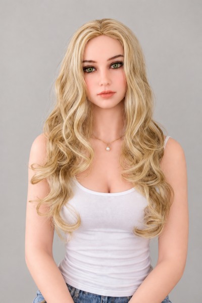Perücke - leicht gelockt, blond